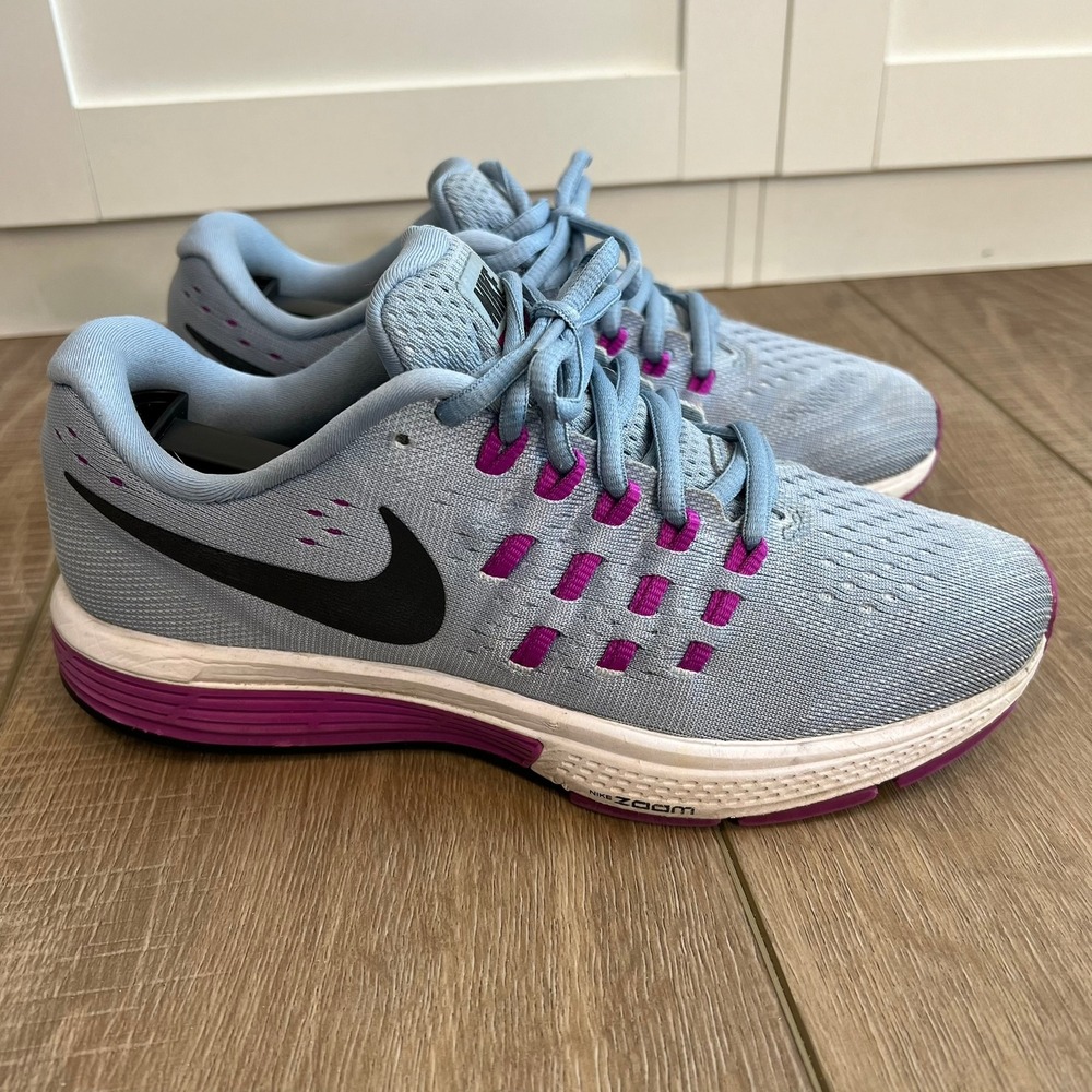 Nike Women's Air Zoom Vomero 11 Running Shoes Womens Size 6 81800-405 Blue Gray
